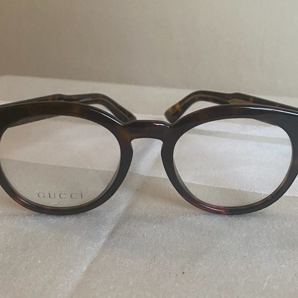GUCCI Brown Havana Eyeglasses Frames GG0185O 006 50 21-145 - Picture 1 of 4